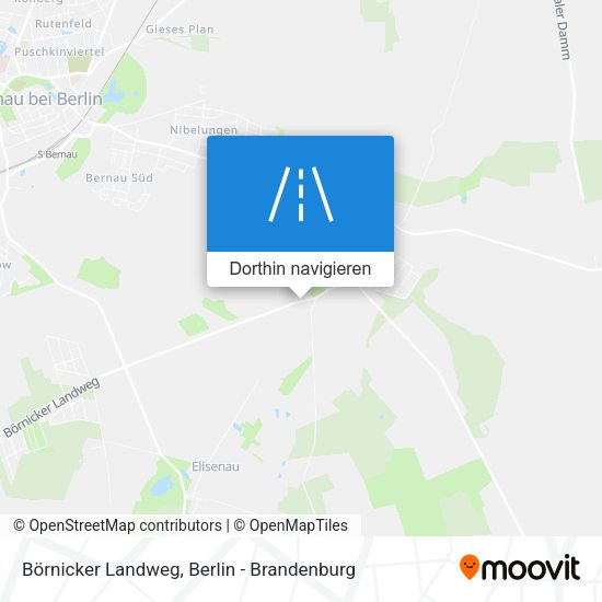Börnicker Landweg Karte