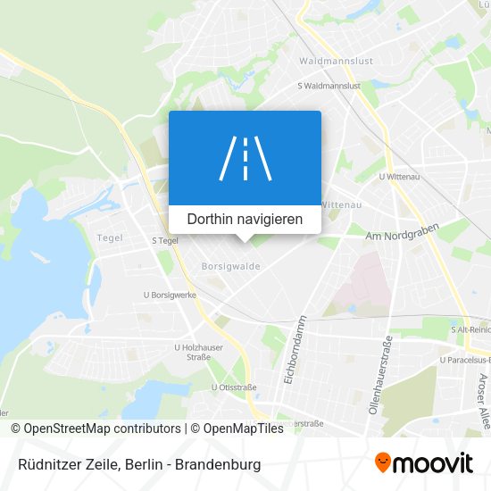 Rüdnitzer Zeile Karte