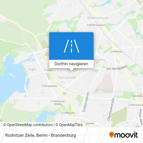 Rüdnitzer Zeile Karte