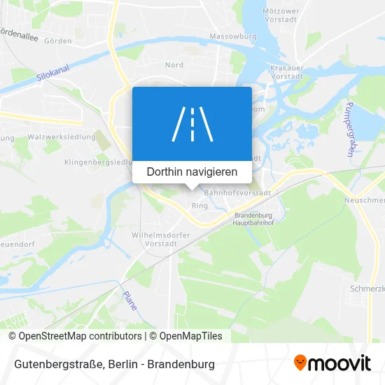 Gutenbergstraße Karte