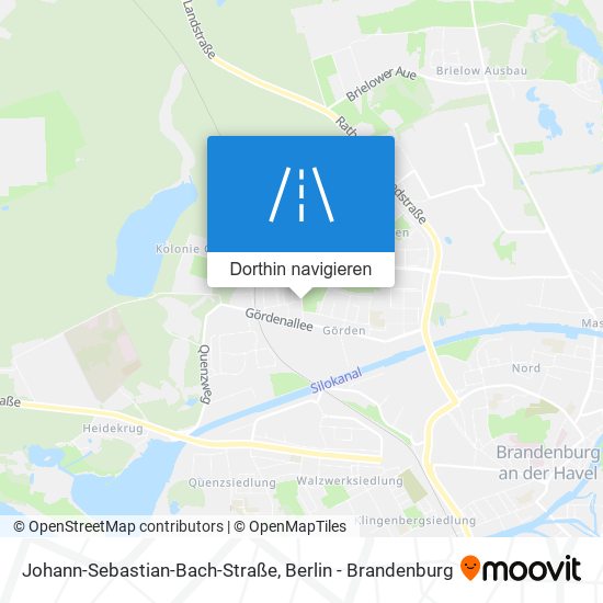 Johann-Sebastian-Bach-Straße Karte