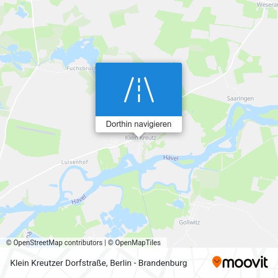 Klein Kreutzer Dorfstraße Karte