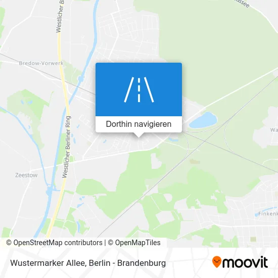 Wustermarker Allee Karte