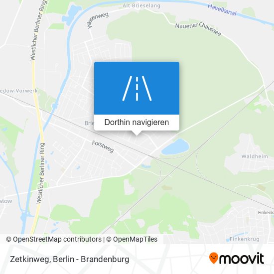 Zetkinweg Karte