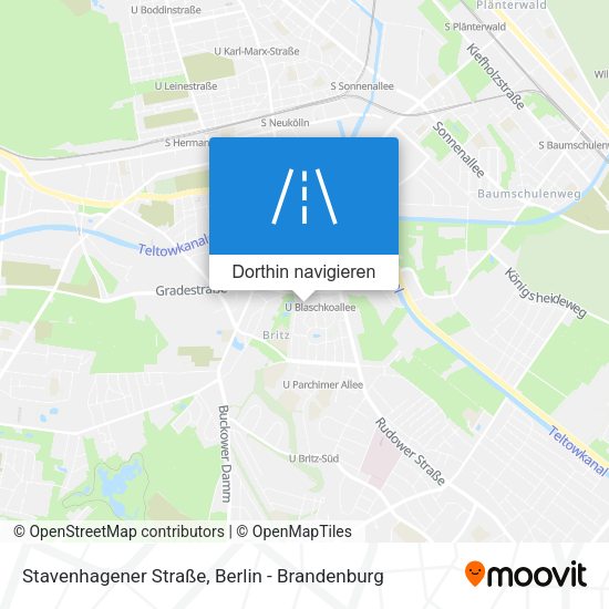Stavenhagener Straße Karte