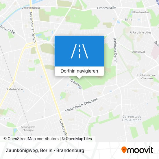 Zaunkönigweg Karte