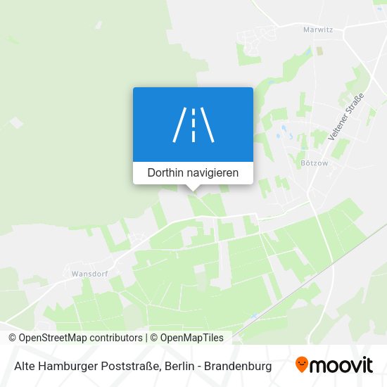 Alte Hamburger Poststraße Karte