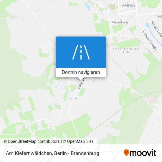 Am Kiefernwäldchen Karte