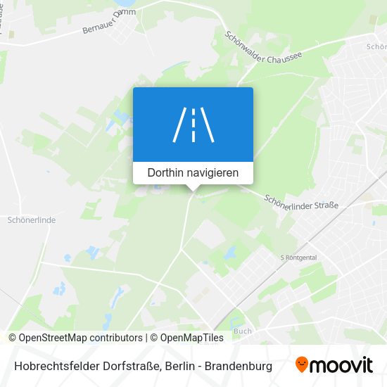 Hobrechtsfelder Dorfstraße Karte