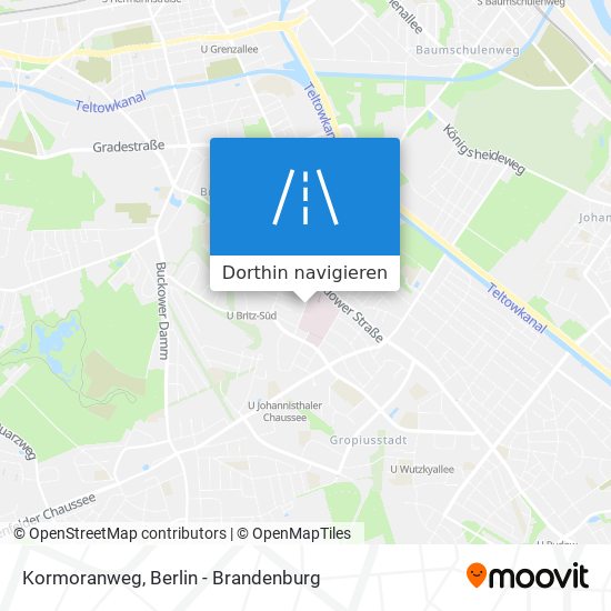 Kormoranweg Karte