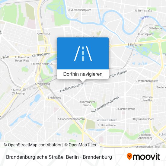 Brandenburgische Straße Karte