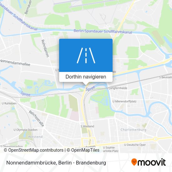 Nonnendammbrücke Karte