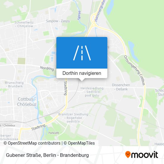 Gubener Straße Karte
