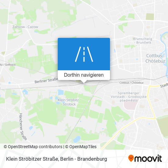 Klein Ströbitzer Straße Karte