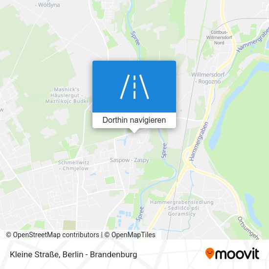 Kleine Straße Karte