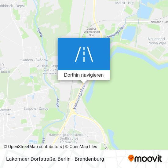 Lakomaer Dorfstraße Karte