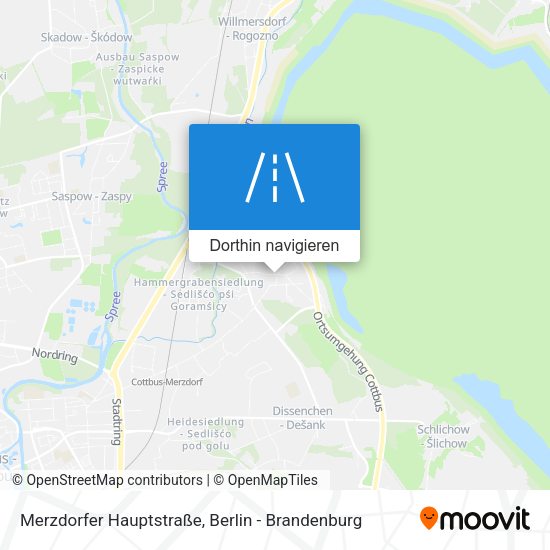Merzdorfer Hauptstraße Karte