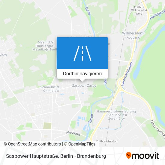 Saspower Hauptstraße Karte