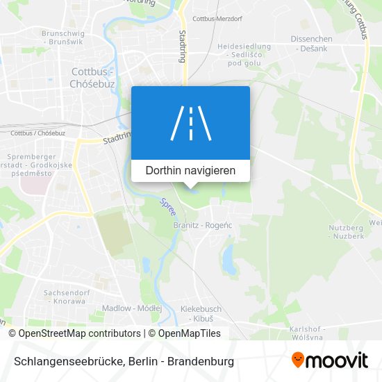 Schlangenseebrücke Karte