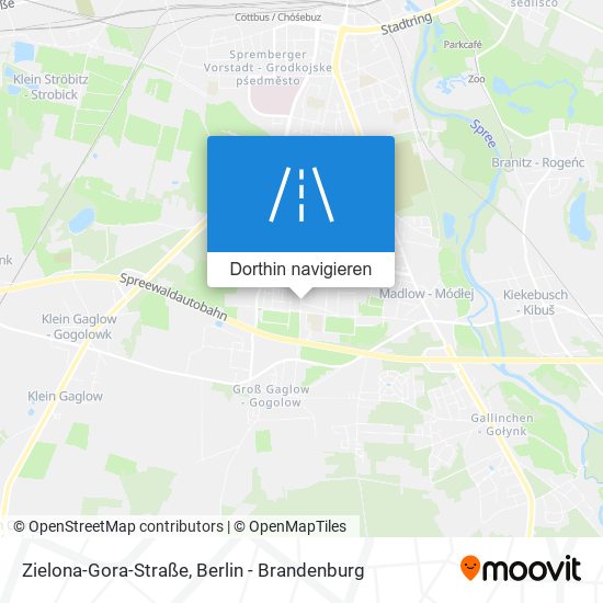 Zielona-Gora-Straße Karte