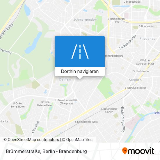 Brümmerstraße Karte
