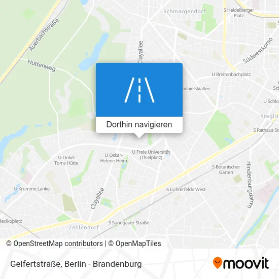 Gelfertstraße Karte