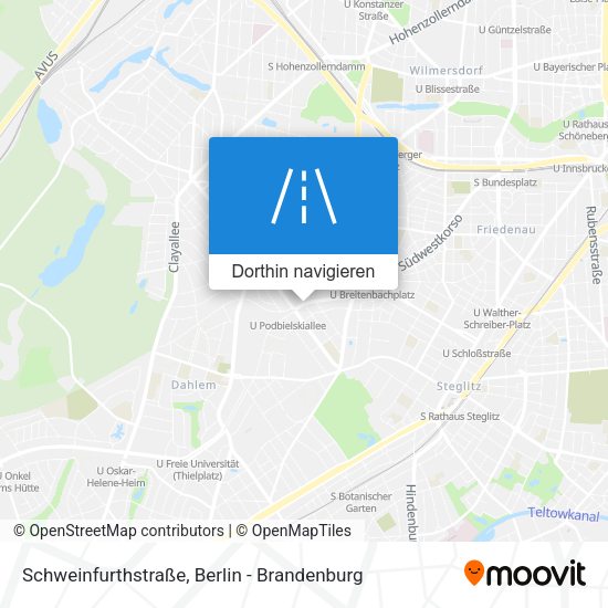 Schweinfurthstraße Karte