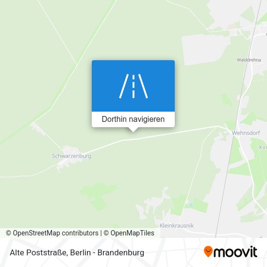 Alte Poststraße Karte