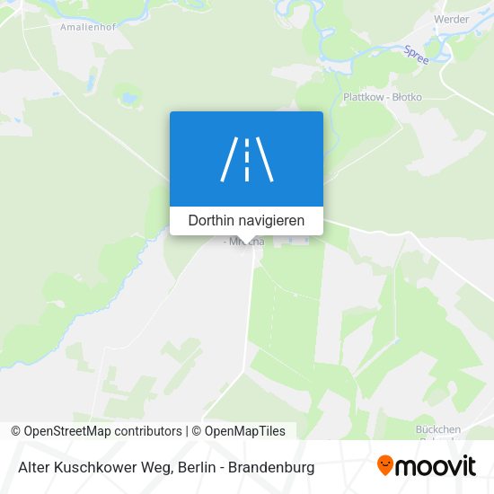 Alter Kuschkower Weg Karte