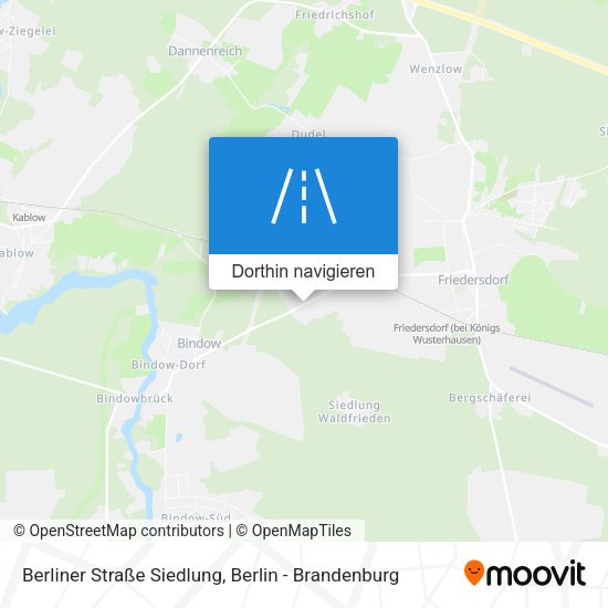 Berliner Straße Siedlung Karte