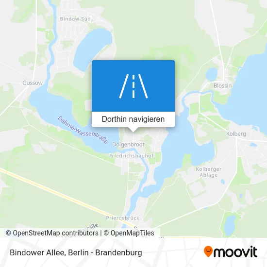 Bindower Allee Karte