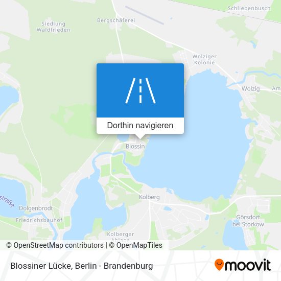 Blossiner Lücke Karte