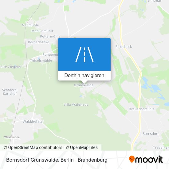 Bornsdorf Grünswalde Karte