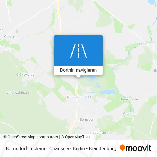 Bornsdorf Luckauer Chaussee Karte