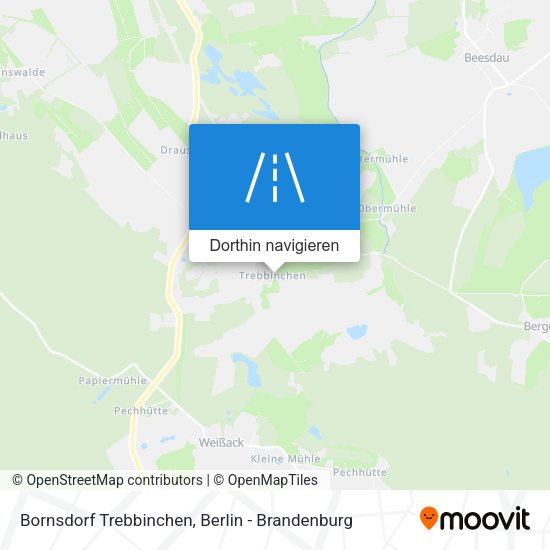 Bornsdorf Trebbinchen Karte