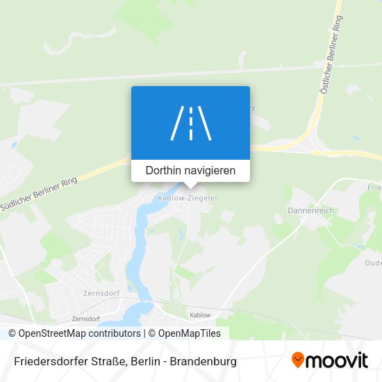 Friedersdorfer Straße Karte