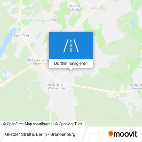 Glietzer Straße Karte