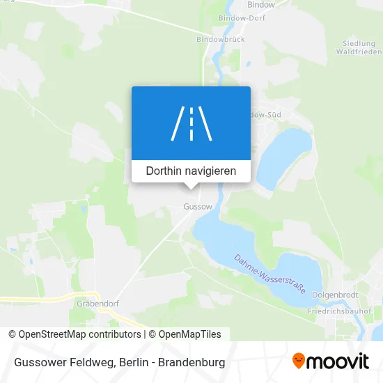 Gussower Feldweg Karte