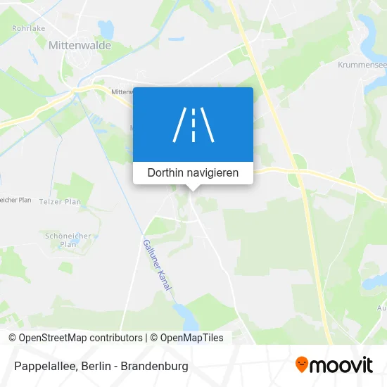 Pappelallee Karte