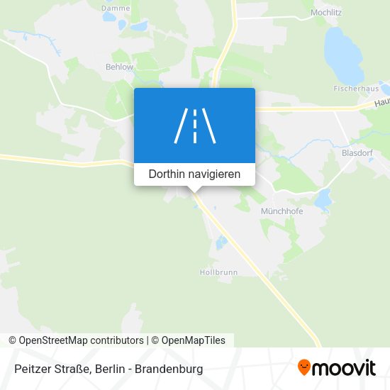 Peitzer Straße Karte