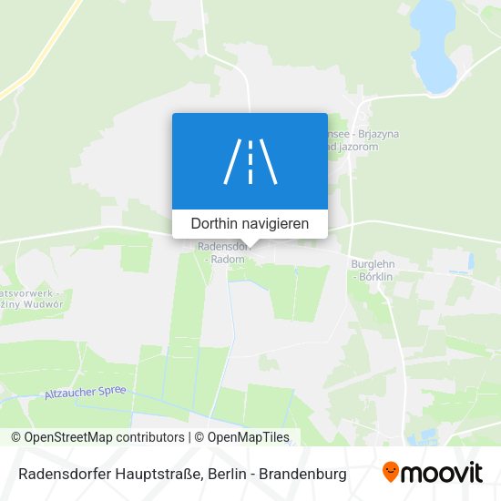 Radensdorfer Hauptstraße Karte