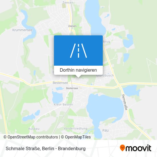 Schmale Straße Karte