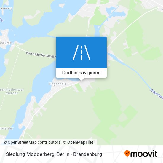 Siedlung Modderberg Karte
