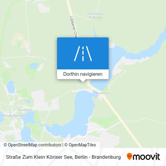 Straße Zum Klein Köriser See Karte