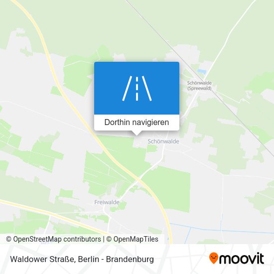 Waldower Straße Karte