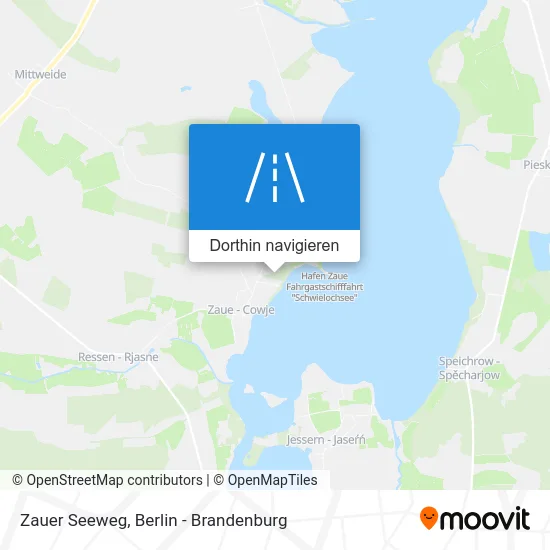 Zauer Seeweg Karte