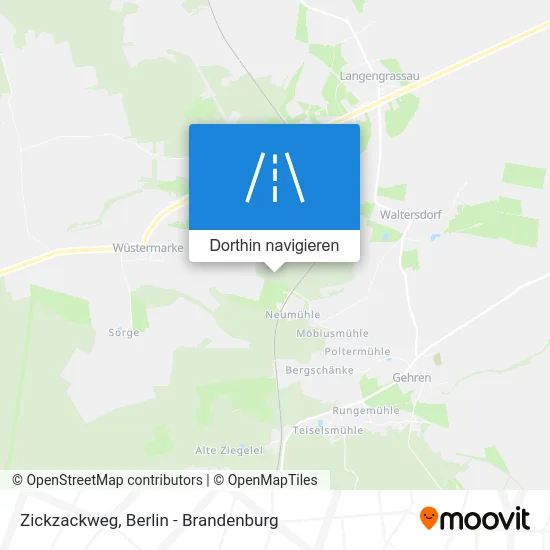 Zickzackweg Karte