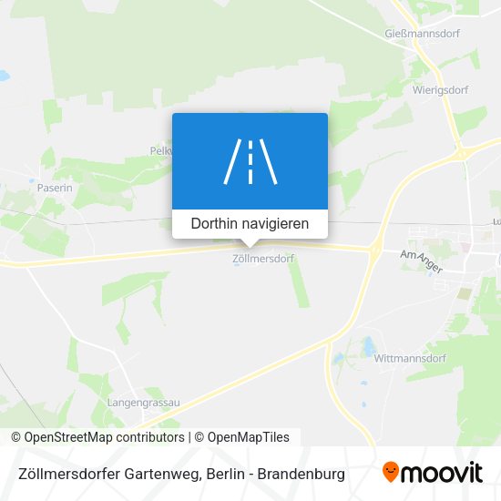 Zöllmersdorfer Gartenweg Karte