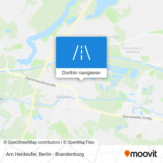 Am Heideufer Karte