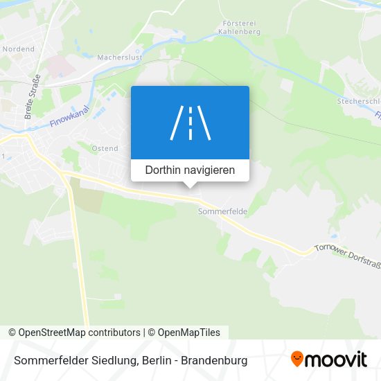 Sommerfelder Siedlung Karte